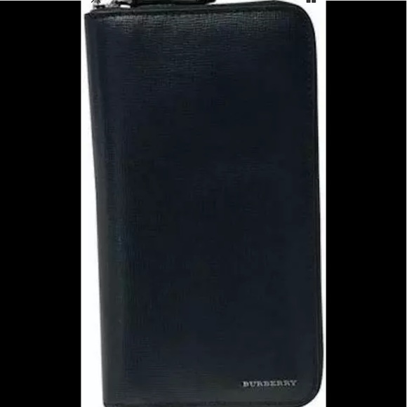 BURBERRY Blue LONG WALLET in SAFFIANO LEATHER - Picture 3 of 4